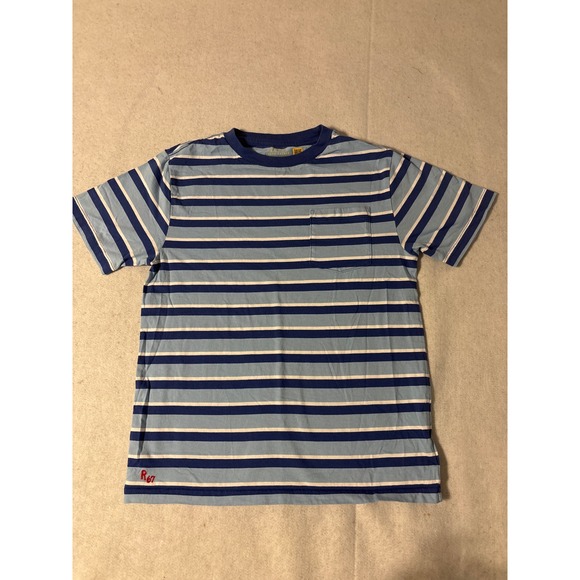 Polo Ralph Lauren Other - Polo Ralph Lauren Striped Pocket T-Shirt Boys M 10-12 Blue Excellent R67 Logo